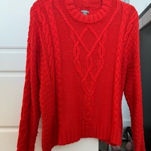 Aerie red sweater, size XS.